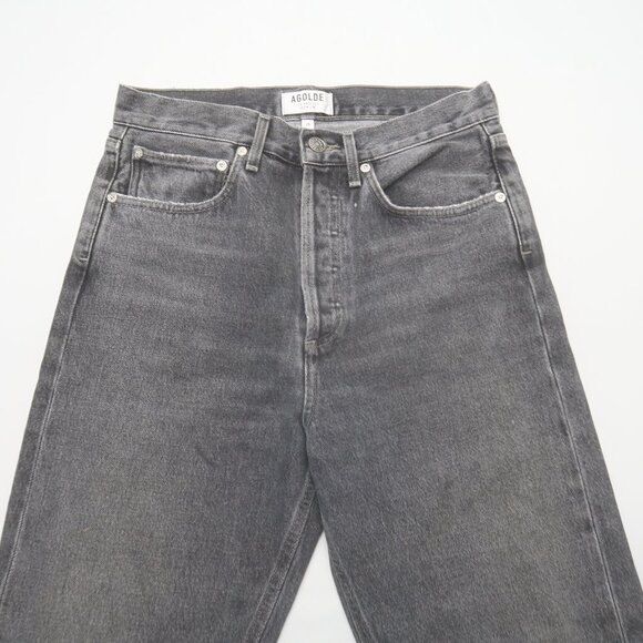 Agolde 90's Jeans Size 26 Grey High Rise Straight Leg - Picture 5 of 12
